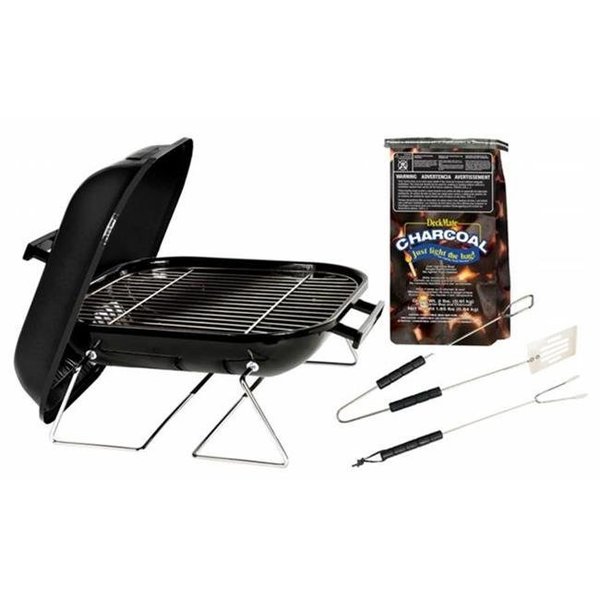 Akerue Industries Akerue Industries 30103 14 in. Tabletop Charcoal Grill With Charcoal & Tool Set 28203